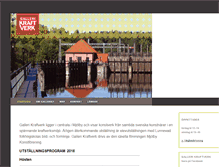 Tablet Screenshot of gallerikraftverk.se